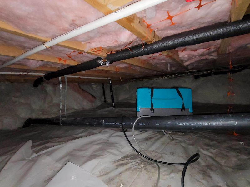 Crawlspace with Encapsulation Equipment