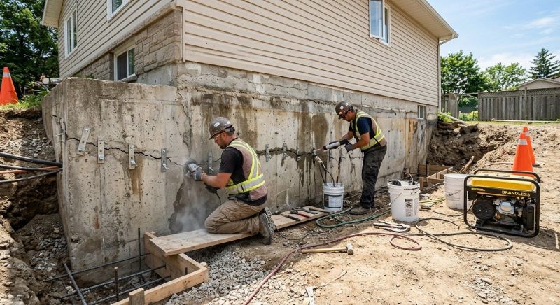 Concrete Foundation Repair project example